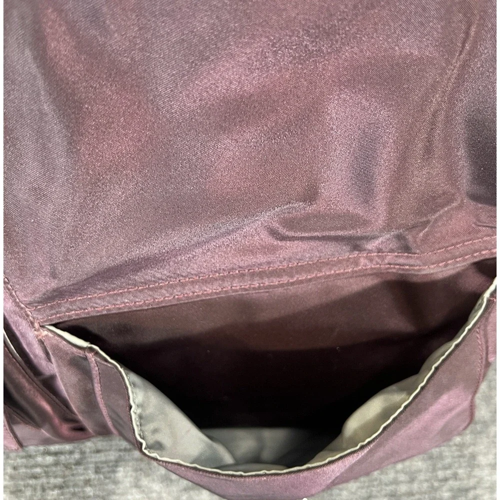 TUMI Travel Tote Luggage Handbag Duffel Nylon Overnight Bag Weekender Plum
